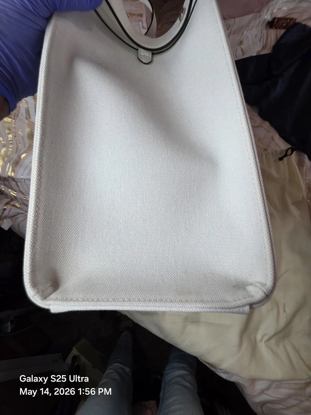 Fendi FF Canvas X-Tote Bag Black White Leather Trim Turn Lock. NWT. MFRP-$3800 - Picture 10 of 16